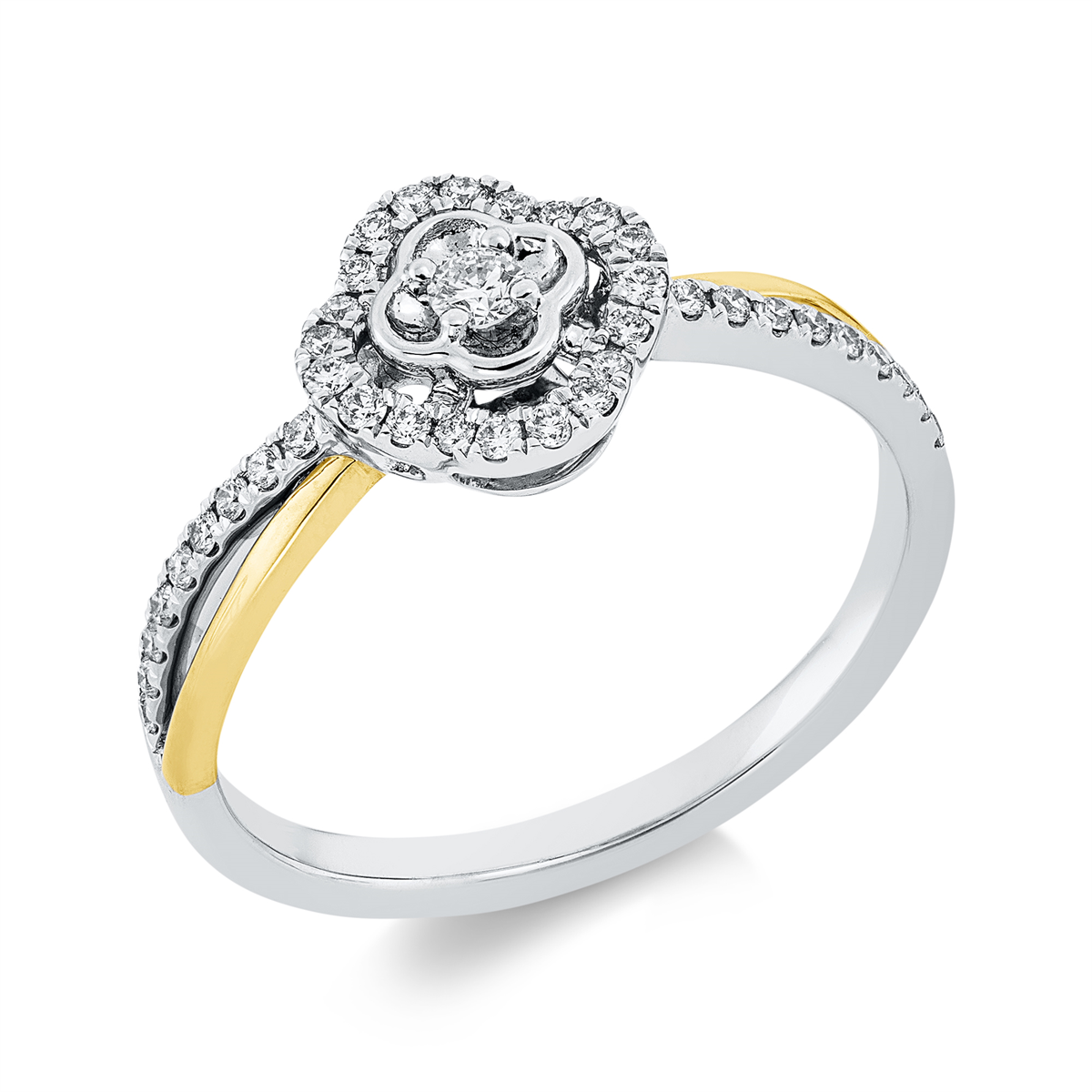 Ring 18 kt WG+GG