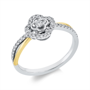 Ring 18 kt WG+GG