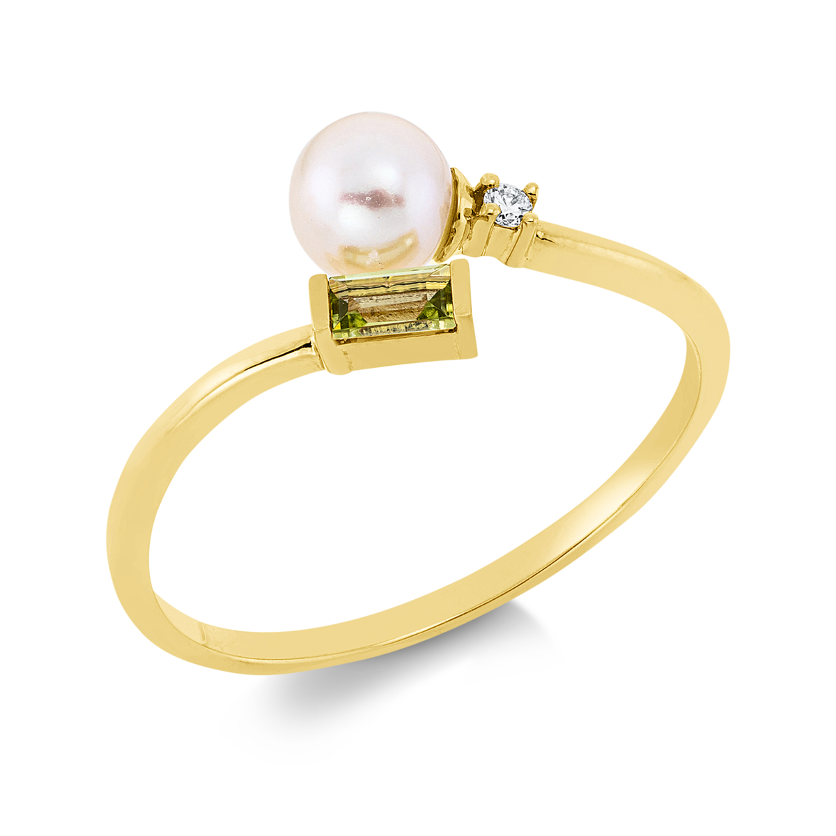 Ring  18kt Gelbgold mit Farbstein