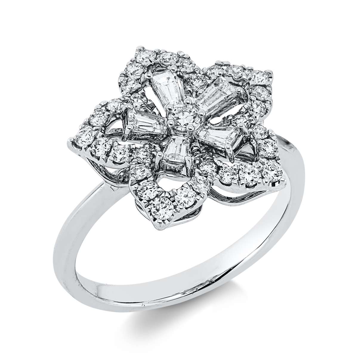 Ring 18 kt WG Blume