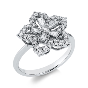 Ring 18 kt WG Blume