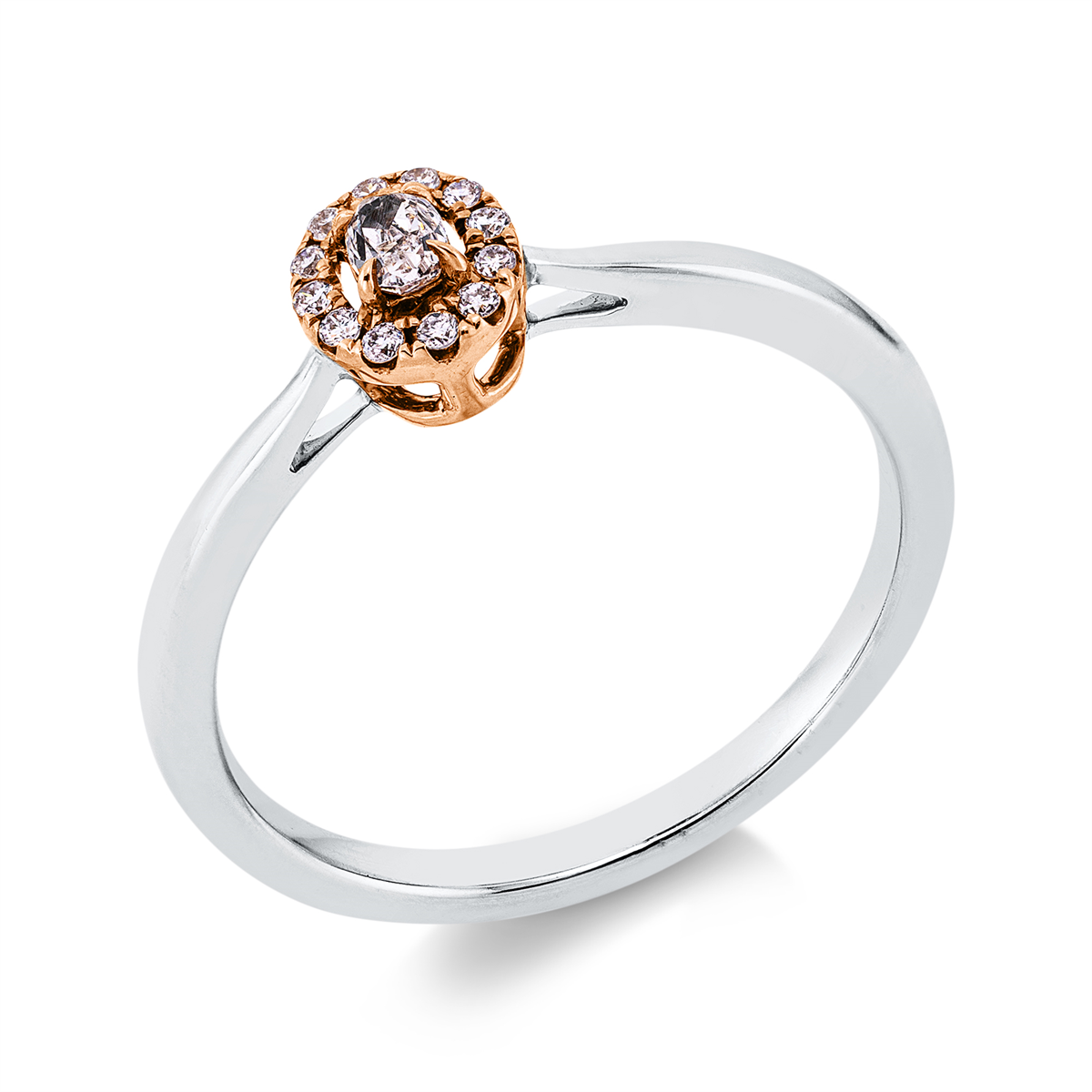 Ring 18 kt WG+RG