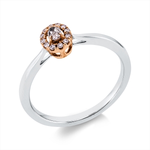 Ring 18 kt WG+RG