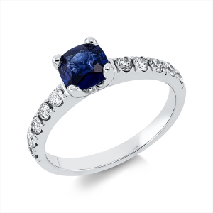 Ring 4er-Krappe 18 kt WG