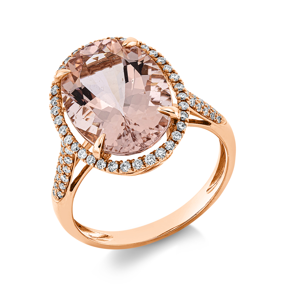 Ring 4er-Krappe 18 kt RG