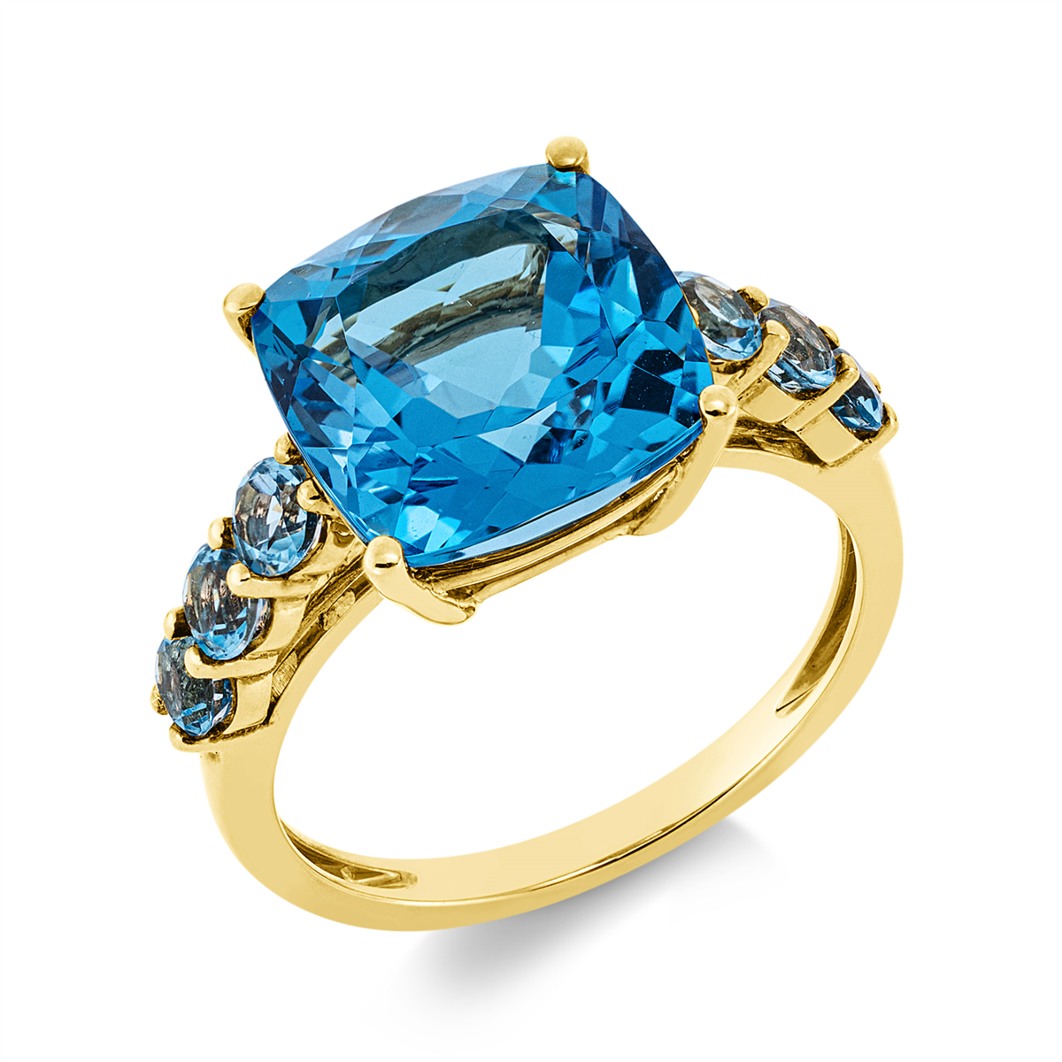 Ring 4er-Krappe 18 kt GG