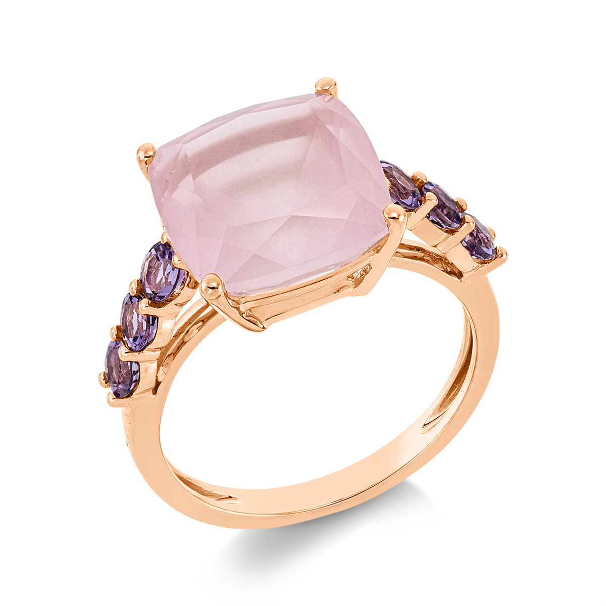 Ring 4er-Krappe 18 kt RG