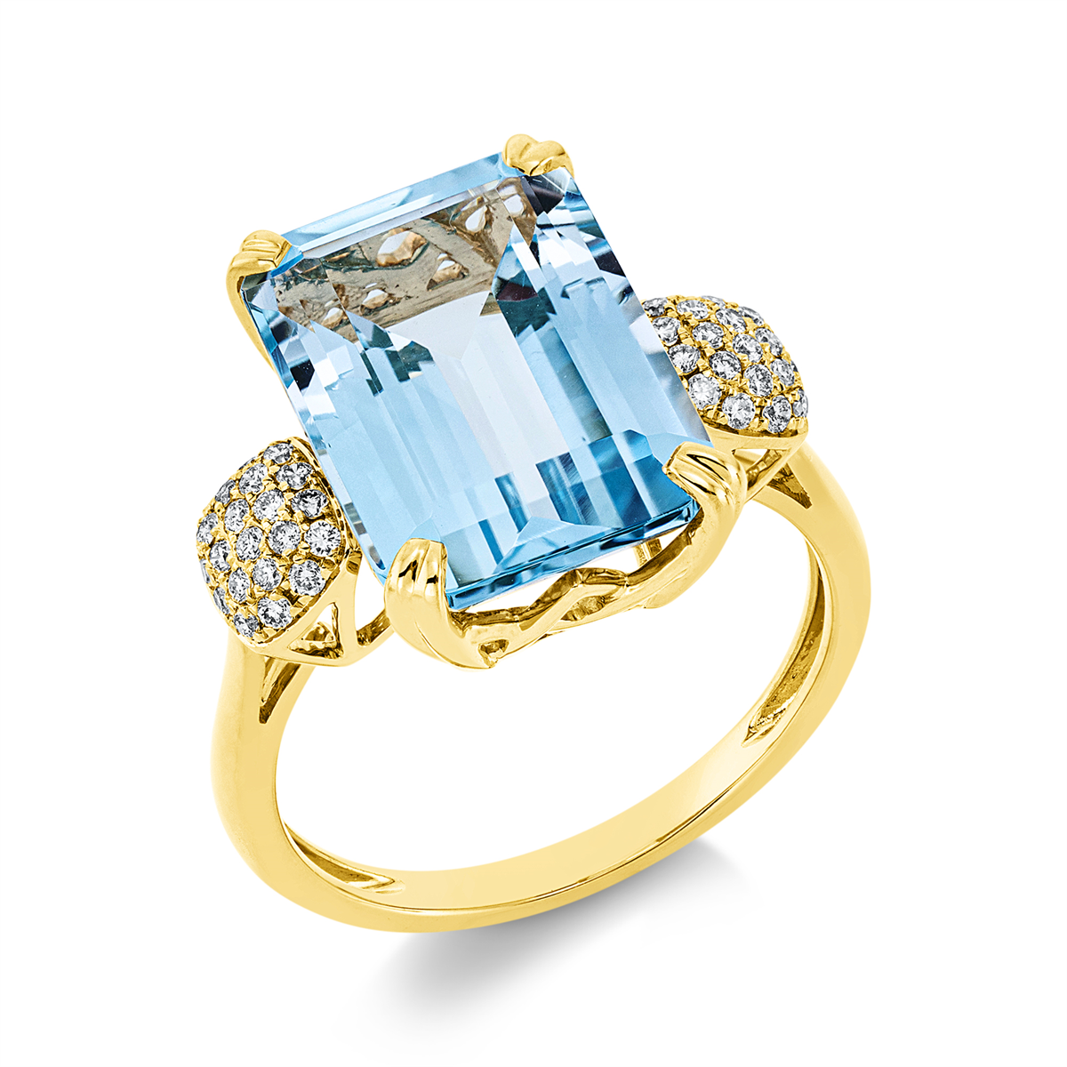 Ring 4er-Krappe 18 kt GG