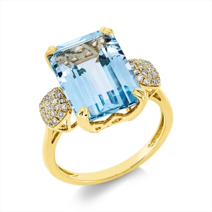 Ring 4er-Krappe 18 kt GG