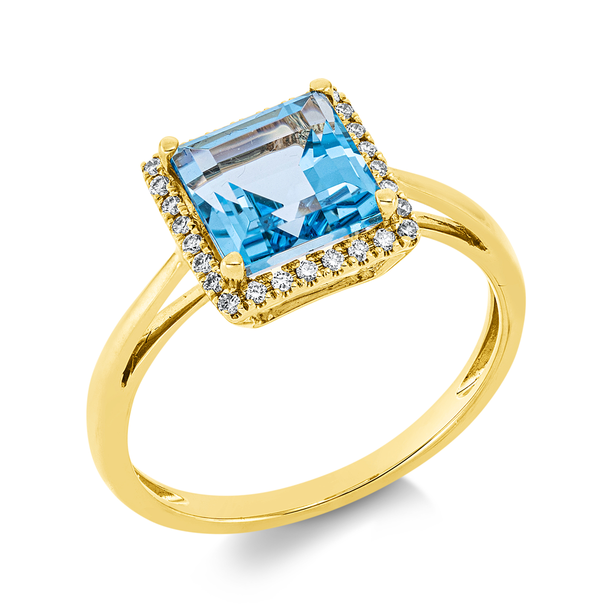 Ring 4er-Krappe 18 kt GG