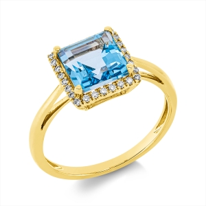 Ring 4er-Krappe 18 kt GG