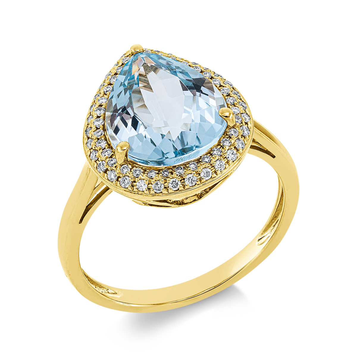 Ring 3er-Krappe 18 kt GG