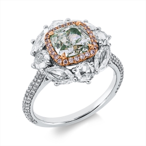Ring 18 kt WG+RG, GIA 5182175356