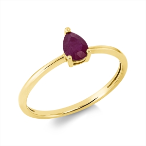 Ring 3er-Krappe 18 kt GG Tropfen