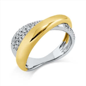 Ring 18 kt WG+GG