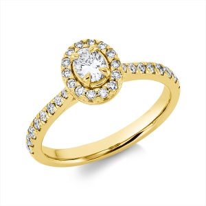 Ring 18 kt GG Oval