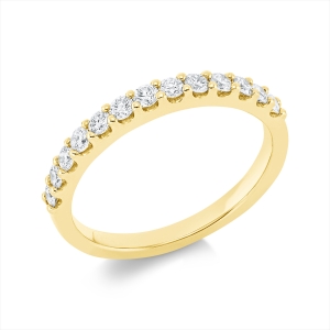 Memoire halb Ring  18kt Gelbgold mit 0,46ct Diamanten