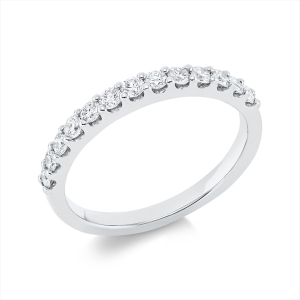 Memoire halb Ring  18kt Gelbgold mit 0,46ct Diamanten