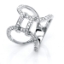 Ring  18kt Weißgold mit 0,76ct Diamanten