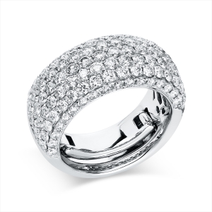 Pavé Ring  18kt Weißgold mit 2,97ct Diamanten