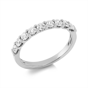 Memoire halb Ring  18kt Weißgold mit 0,63ct Diamanten