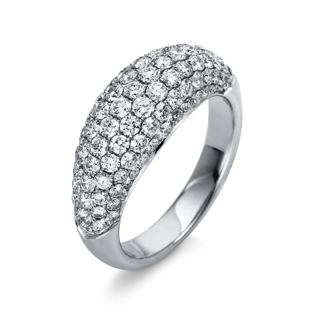 Pavé Ring  18kt Weißgold mit 2,06ct Diamanten