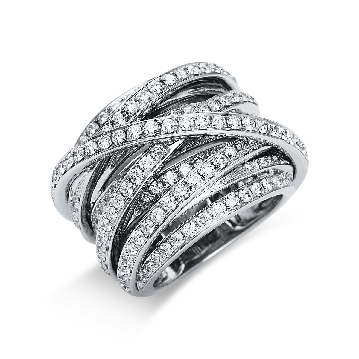 Ring  18kt Weißgold mit 2,89ct Diamanten