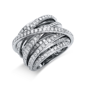 Ring  18kt Weißgold mit 2,89ct Diamanten
