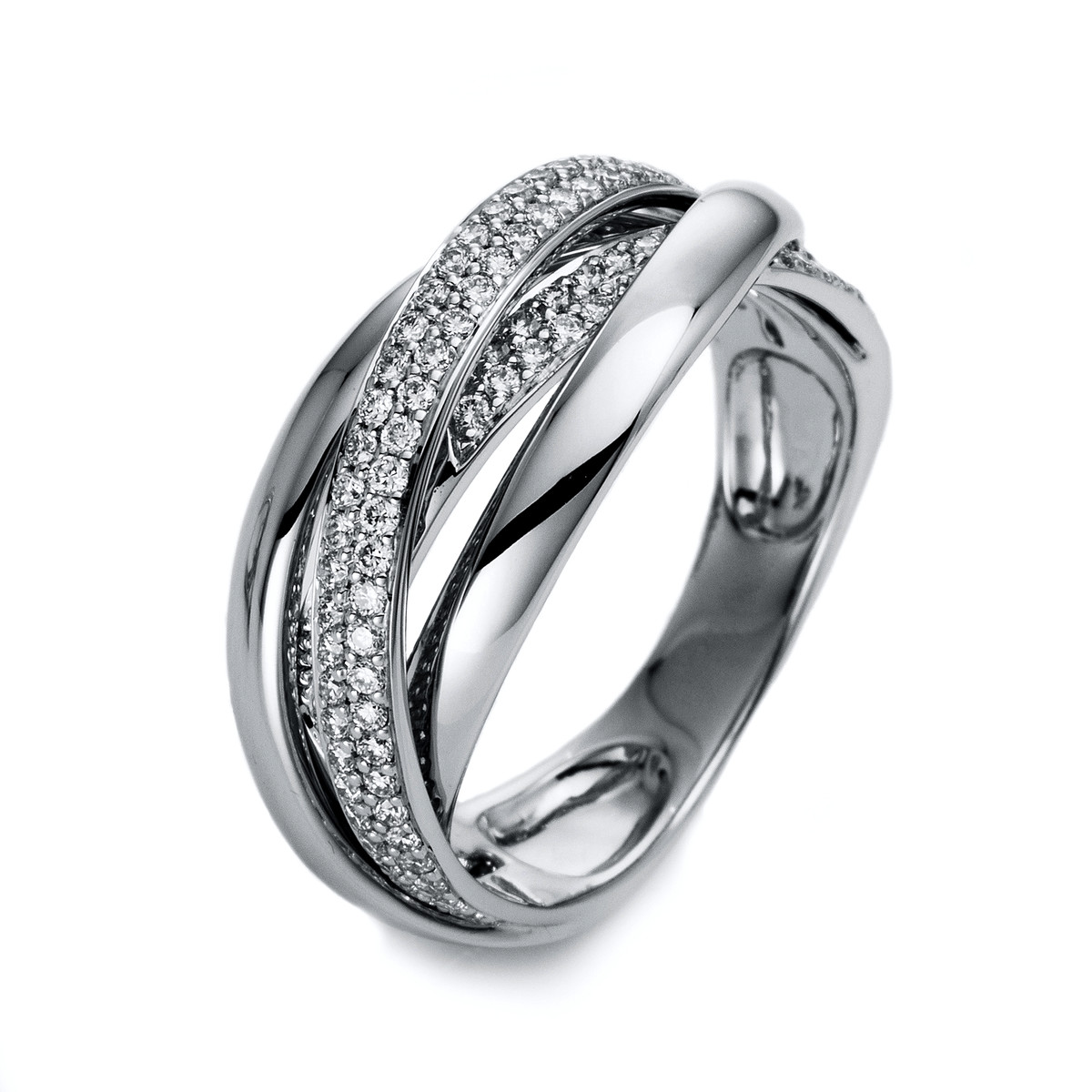 Pavé Ring  18kt Weißgold mit 1,25ct Diamanten