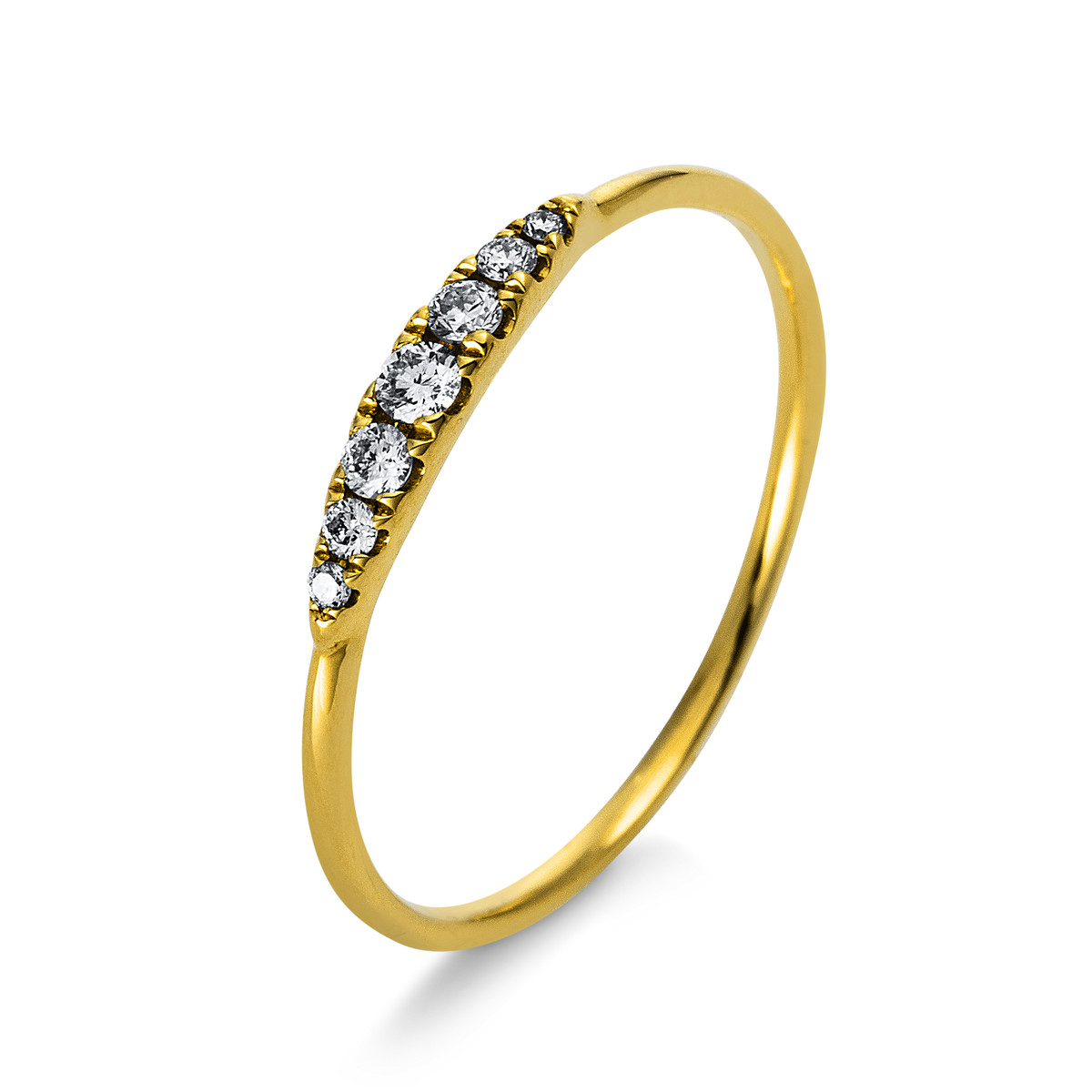 Ring  14kt Gelbgold mit 0,11ct Diamanten