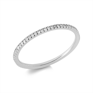 Infinity Memoire Ring  14kt Weißgold mit 0,16ct Diamanten
