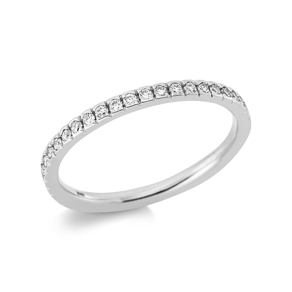 Infinity Memoire Ring  14kt Weißgold mit 0,42ct Diamanten
