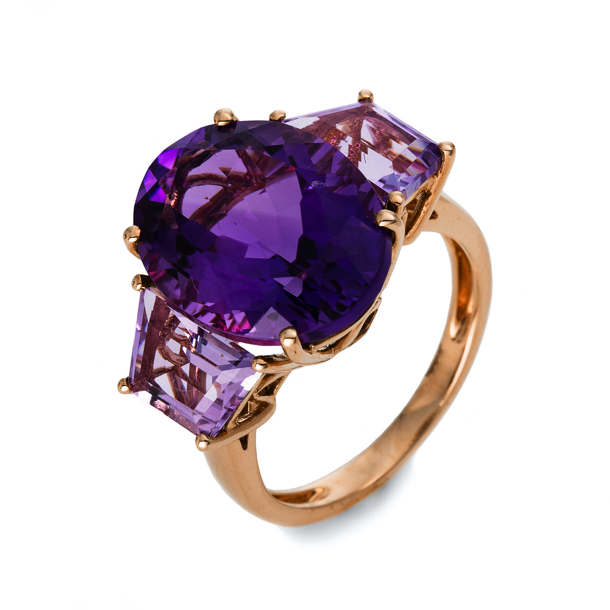 Ring 4er-Krappe 18 kt RG