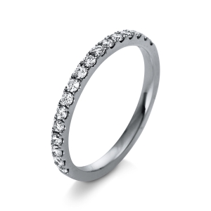 Memoire halb Ring  18kt Weißgold mit 0,35ct Diamanten