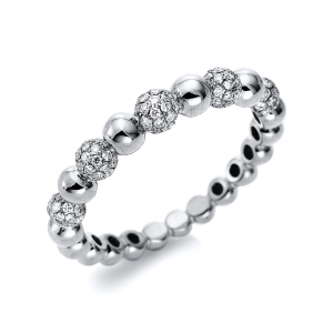 Pavé Ring  18kt Weißgold mit 0,36ct Diamanten