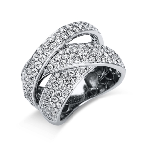 Pavé Ring  18kt Weißgold mit 2,63ct Diamanten