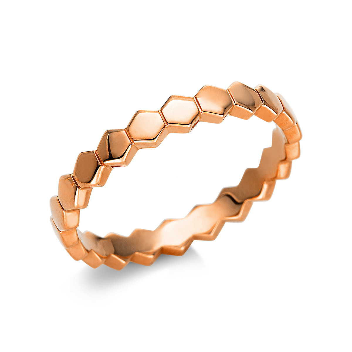 Ring  18kt Rotgold mit 0,00ct Diamanten