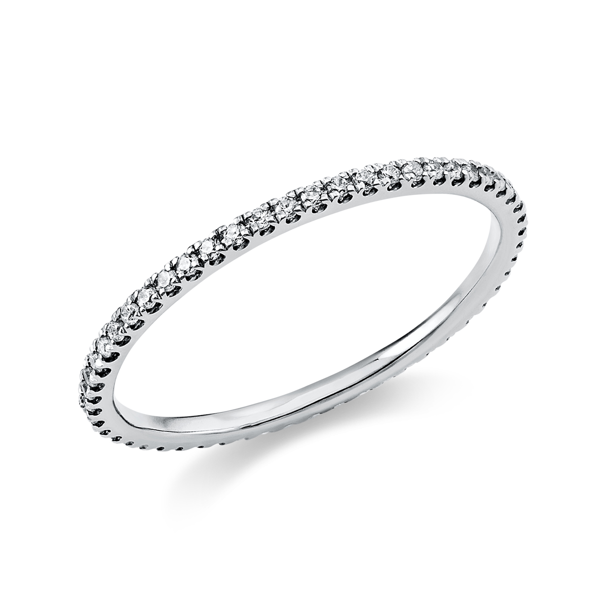 Infinity Memoire Ring  950PL Platin mit 0,22ct Diamanten