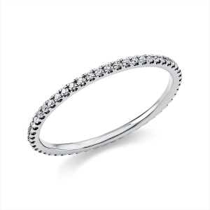 Infinity Memoire Ring  950PL Platin mit 0,22ct Diamanten