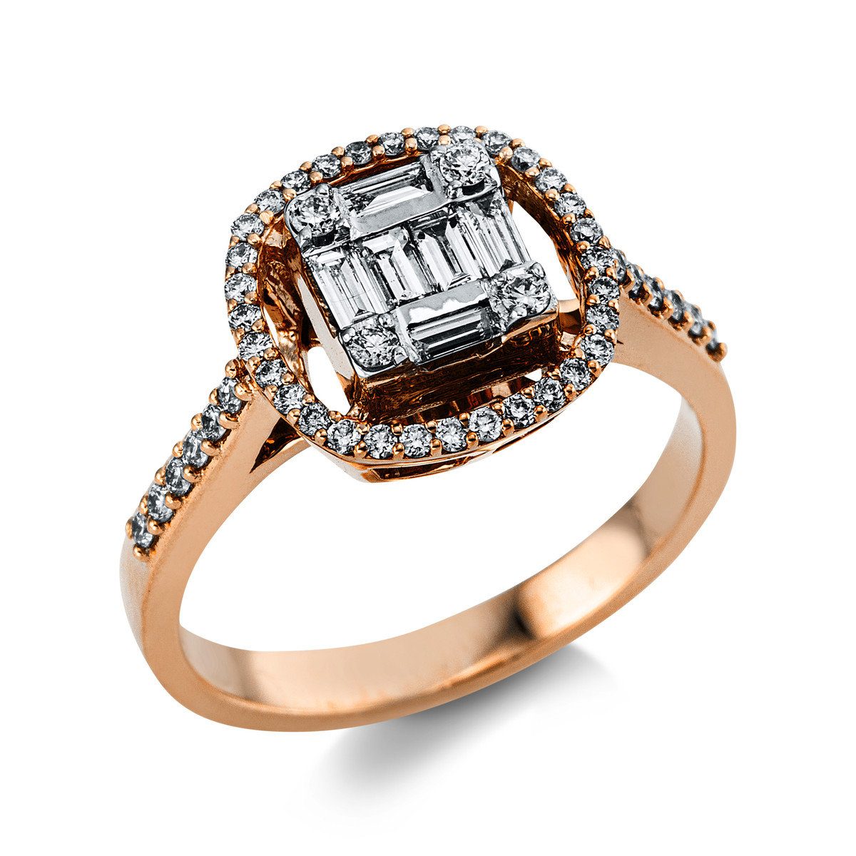 Ring 14 kt RG+WG