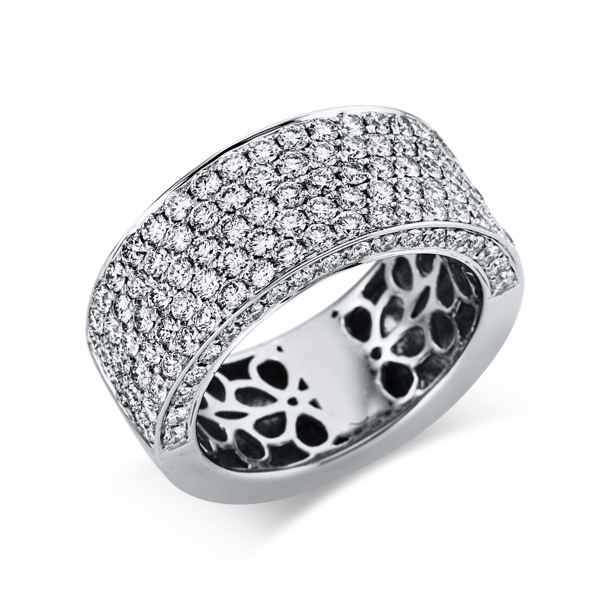 Pavé Ring  18kt Weißgold mit 2,25ct Diamanten
