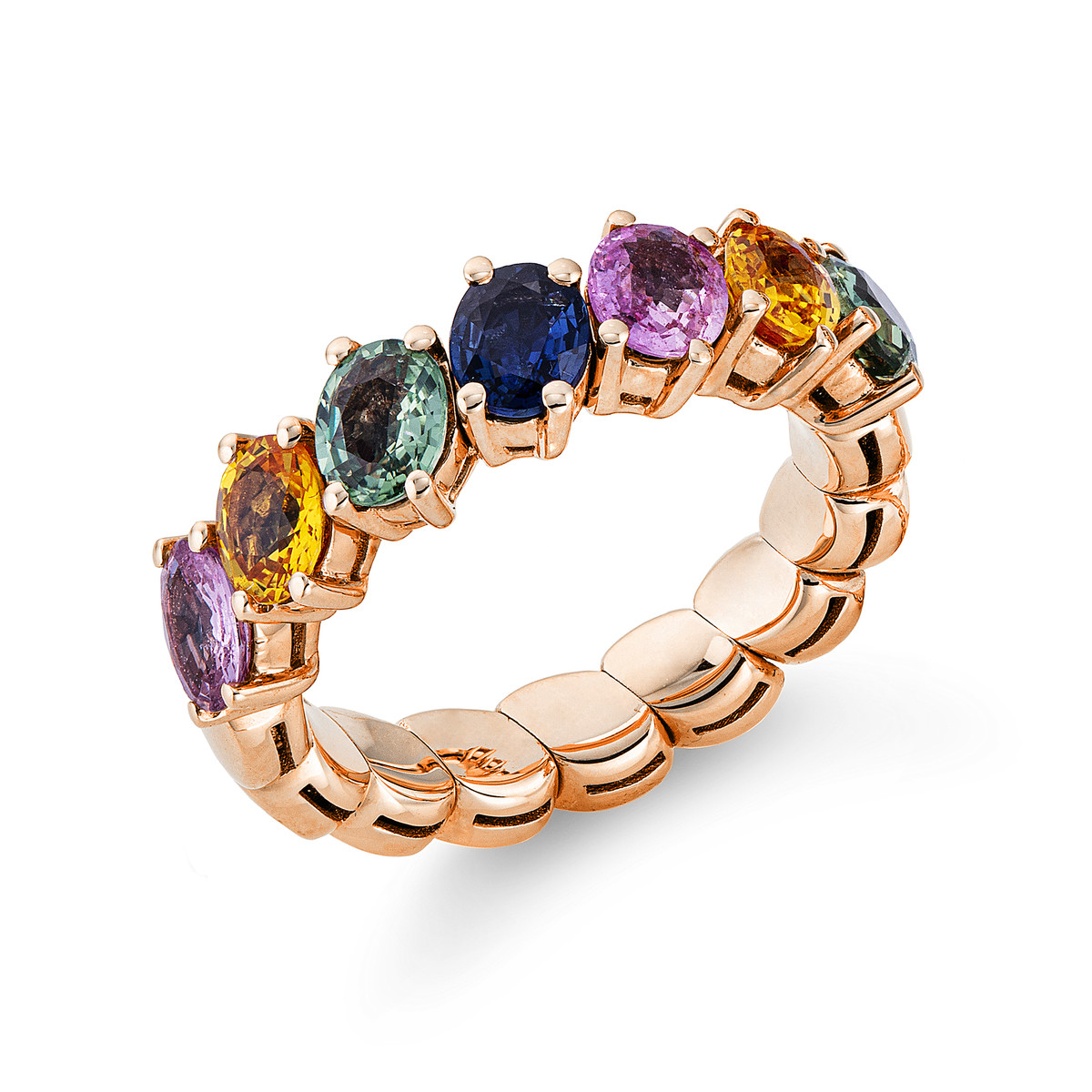Ring 18 kt RG, Flex-Band, variabel