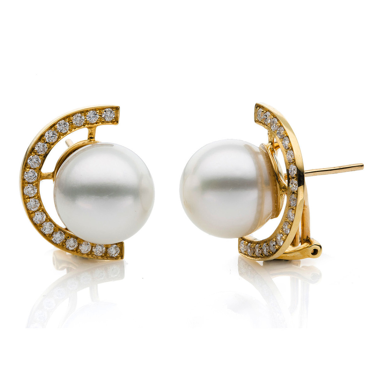 Ohrstecker  18kt Gelbgold mit 0,65ct Diamanten