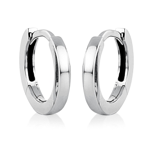 Creolen  18kt Weißgold poliert mit 0,00ct Diamanten
