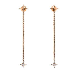 Ohrschmuck 18 kt RG Stern