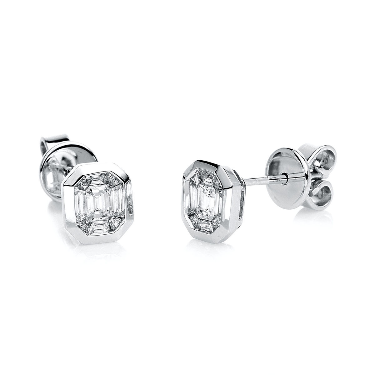 Ohrstecker 18 kt WG
