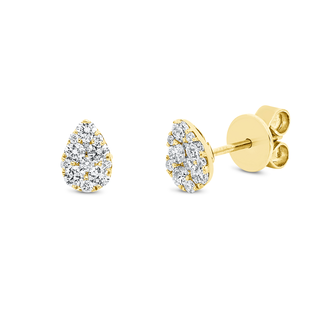 Ohrstecker 18 kt GG Tropfen