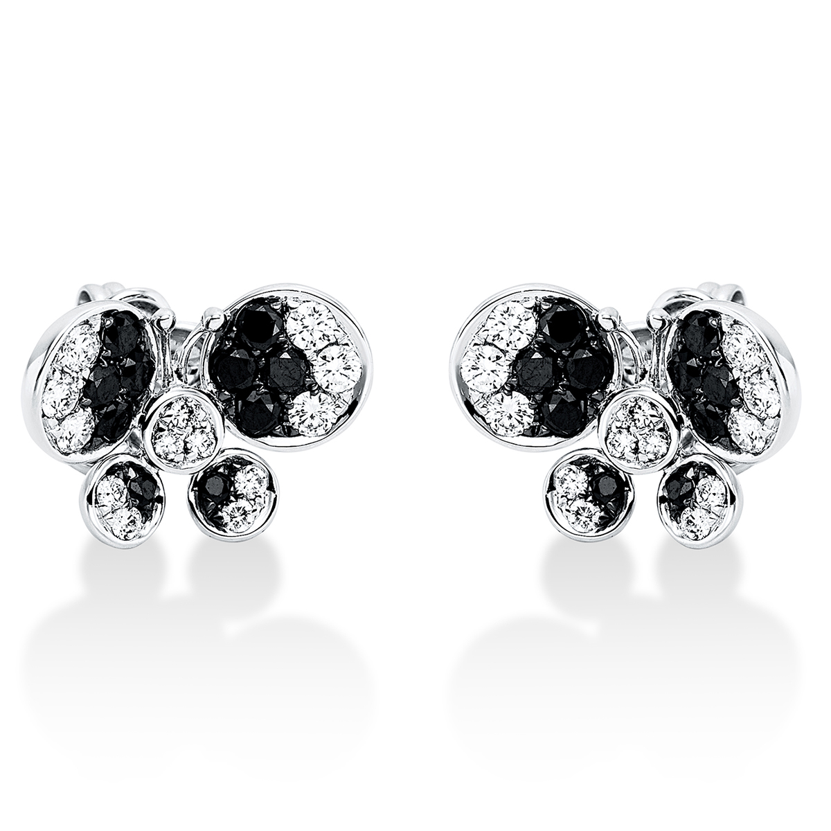 Ohrstecker  18kt Weißgold mit 0,92ct Diamanten