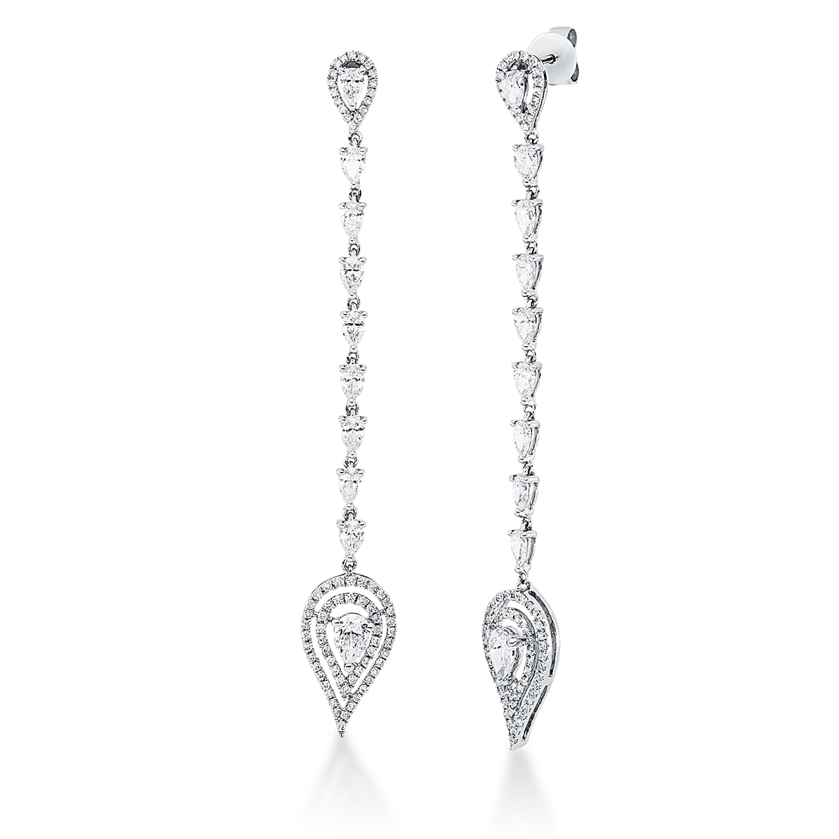 Ohrschmuck  18kt Weißgold mit 2,88ct Diamanten