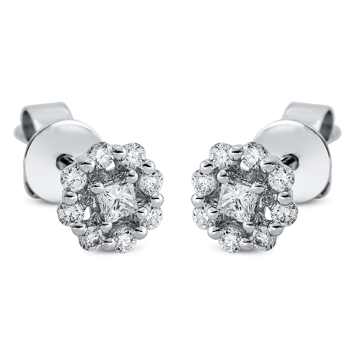 Ohrstecker 18 kt WG